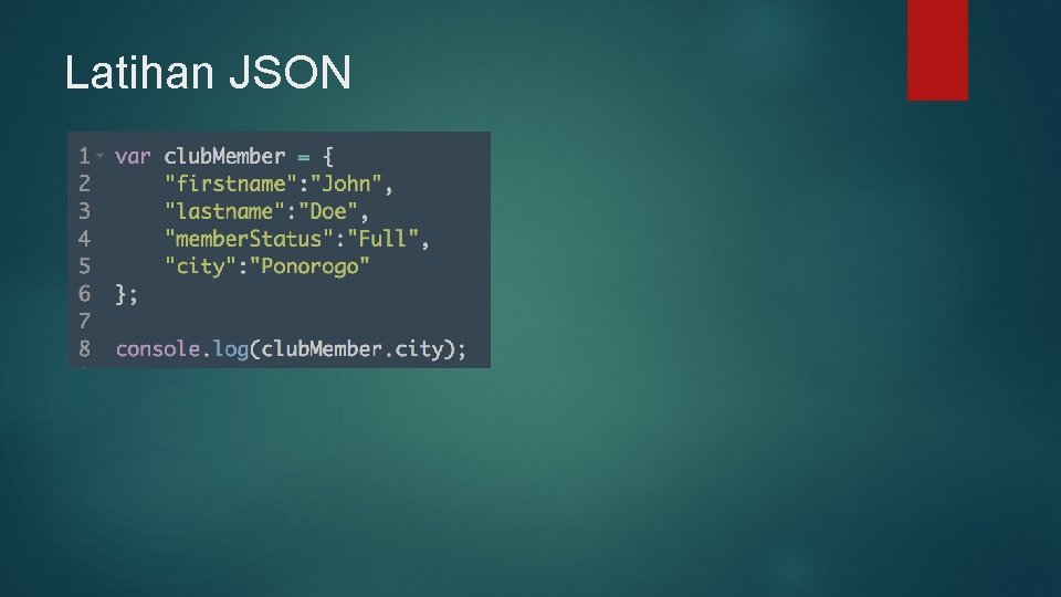 Latihan JSON 
