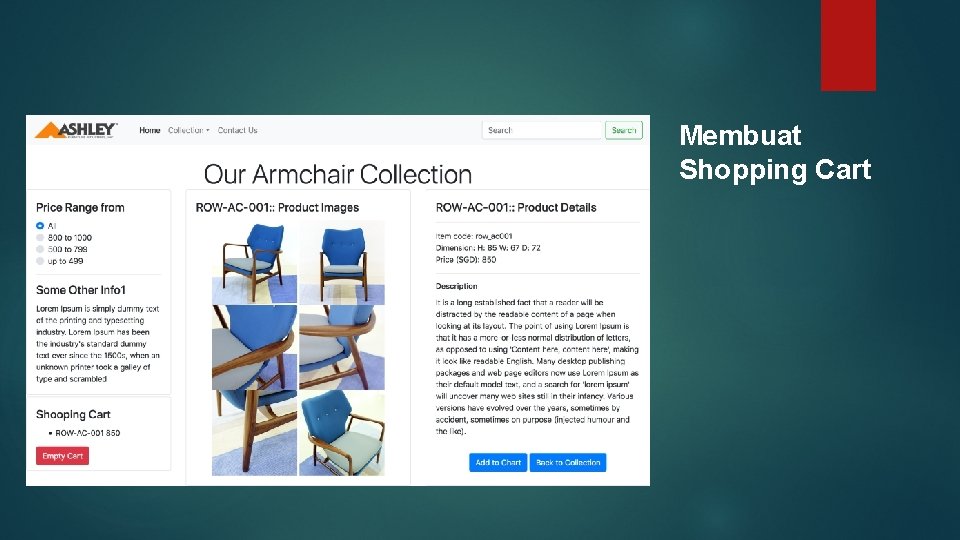 Membuat Shopping Cart 