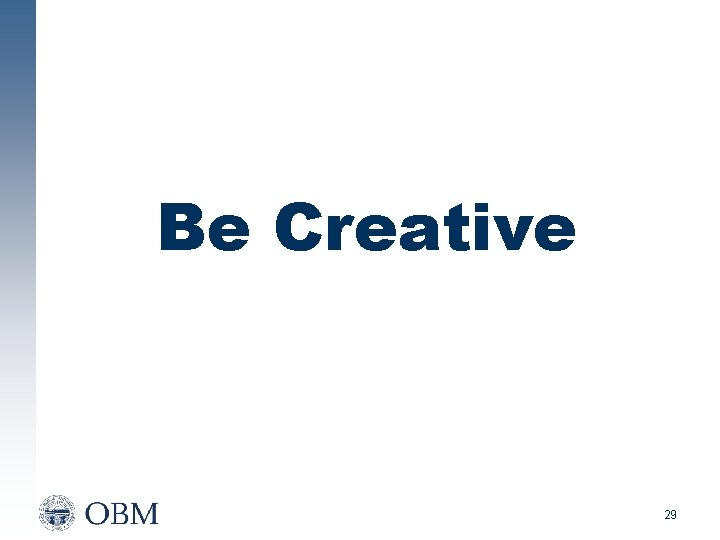 Be Creative 29 