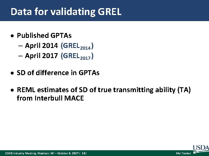 Data for validating GREL Published GPTAs – April 2014 (GREL 2014 ) – April