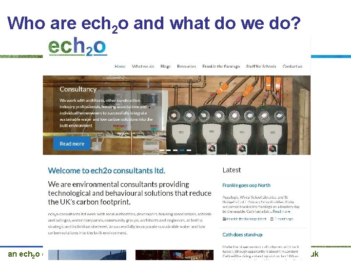 Who are ech 2 o and what do we do? an ech 2 o