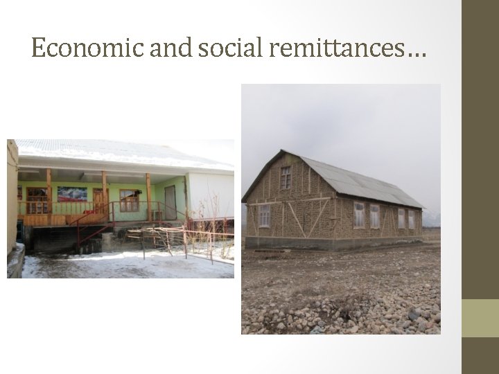 Economic and social remittances… 