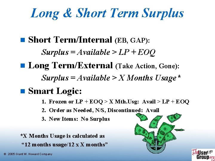 Long & Short Term Surplus n Short Term/Internal (EB, GAP): Surplus = Available > Long & Short Term Surplus n Short Term/Internal (EB, GAP): Surplus = Available >