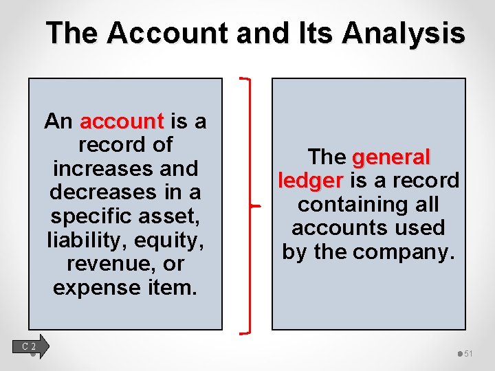 The Account and Its Analysis An account is a record of increases and decreases