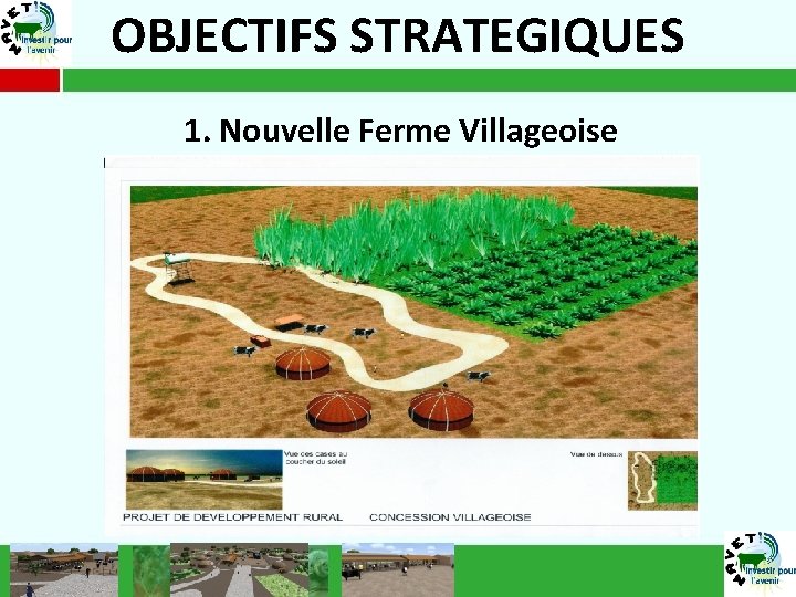 OBJECTIFS STRATEGIQUES 1. Nouvelle Ferme Villageoise 