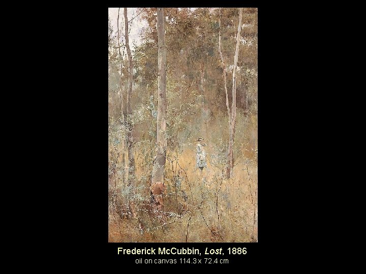 Frederick Mc. Cubbin, Lost, 1886 oil on canvas 114. 3 x 72. 4 cm