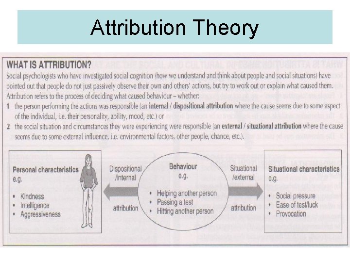 Attribution Theory 