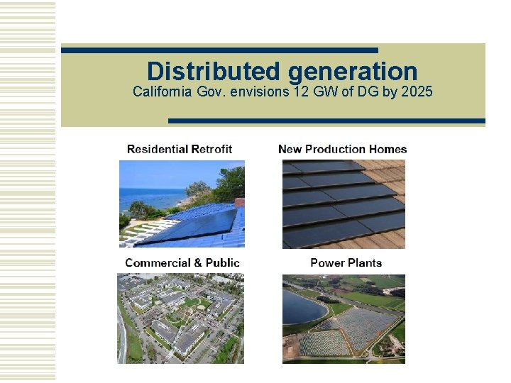 Distributed generation California Gov. envisions 12 GW of DG by 2025 