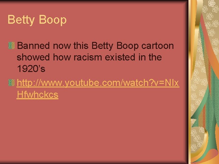 Betty Boop Banned now this Betty Boop cartoon showed how racism existed in the