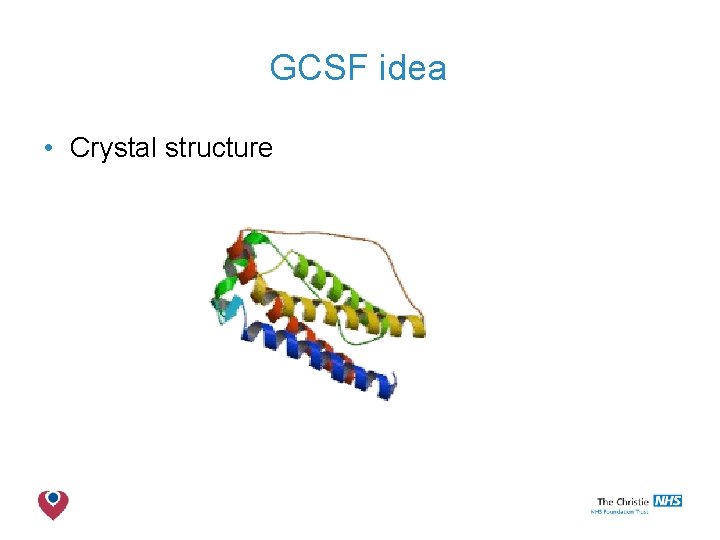 GCSF idea • Crystal structure The Christie NHS Foundation Trust 