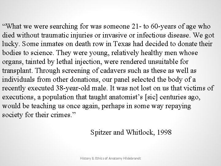 “What we were searching for was someone 21 - to 60 -years of age