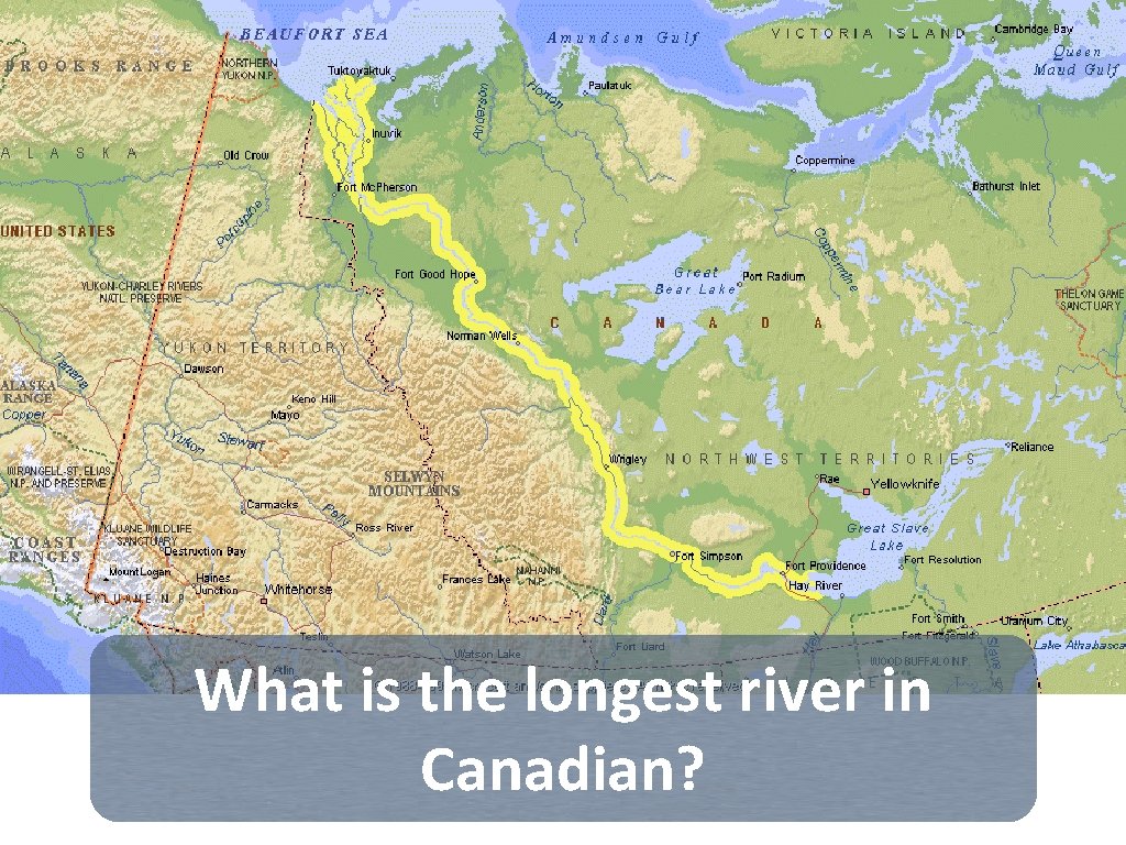 What is the longest river in Canadian? 