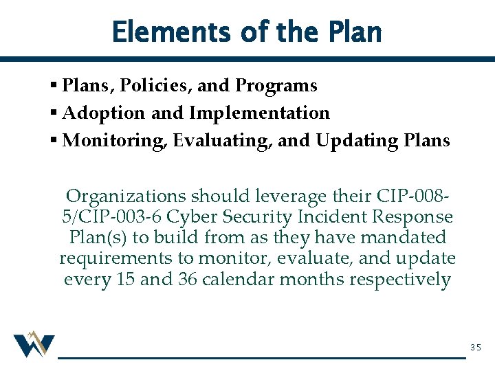 Elements of the Plan § Plans, Policies, and Programs § Adoption and Implementation §