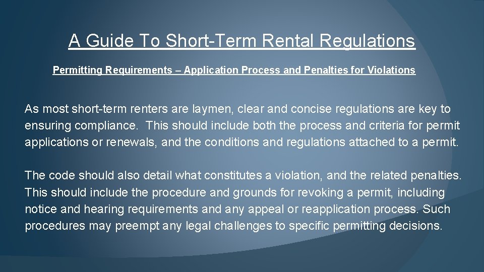 A Guide To Short-Term Rental Regulations Permitting Requirements – Application Process and Penalties for