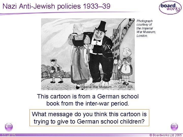 Nazi Anti-Jewish policies 1933– 39 Photograph courtesy of the Imperial War Museum, London. This