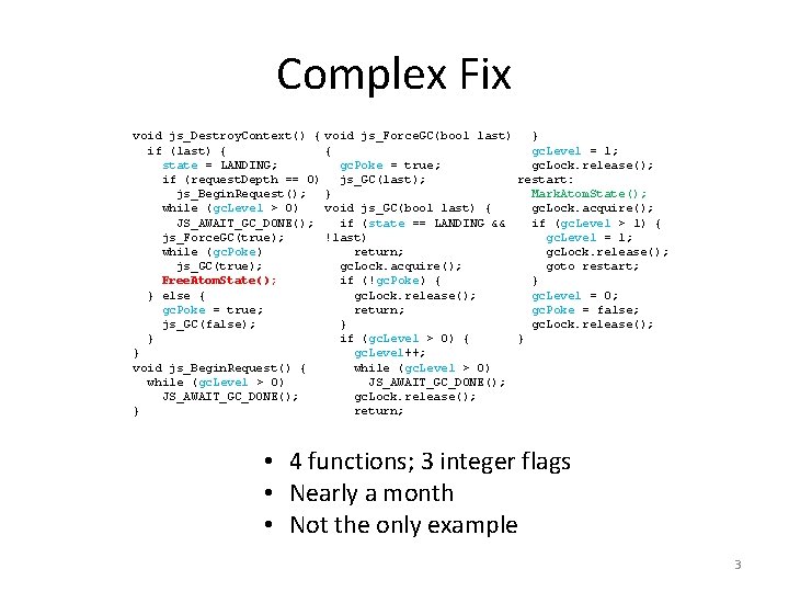 Complex Fix void js_Destroy. Context() { if (last) { state = LANDING; if (request.