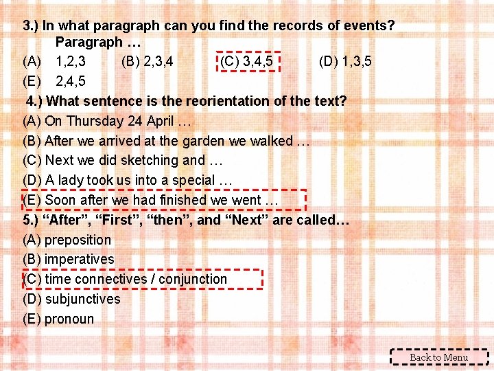 3. ) In what paragraph can you find the records of events? Paragraph …