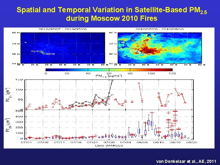 Spatial and Temporal Variation in Satellite-Based PM 2. 5 during Moscow 2010 Fires van