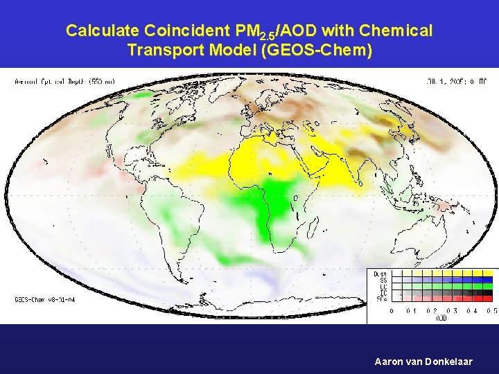 Calculate Coincident PM 2. 5/AOD with Chemical Transport Model (GEOS-Chem) Aaron van Donkelaar 
