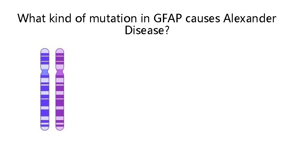 What kind of mutation in GFAP causes Alexander Disease? 