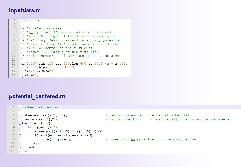 inputdata. m potential_centered. m inputdata. m potential_centered. m