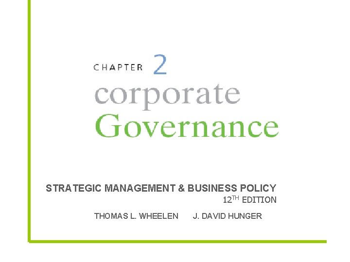 Strategic Management Business Policy 12 Th Edition Thomas