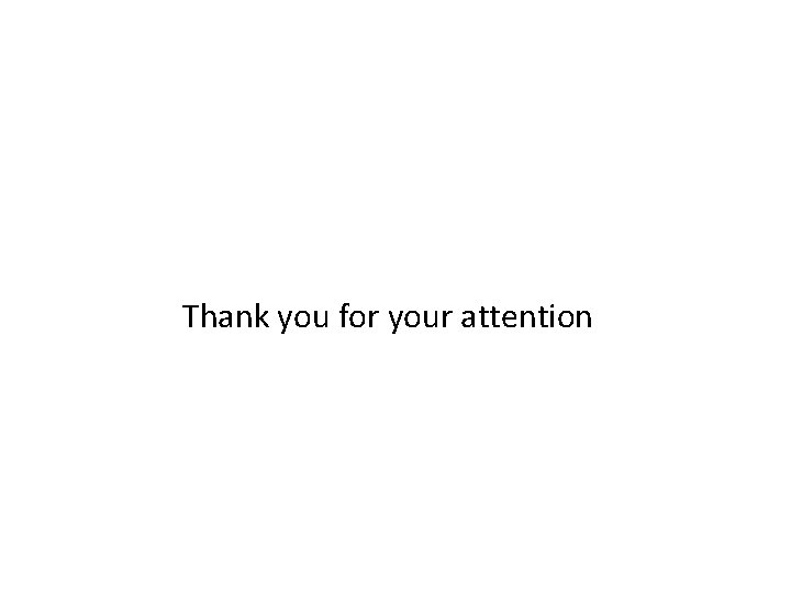 Thank you for your attention 