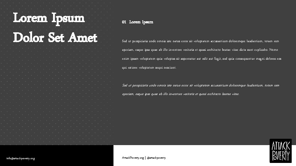 Lorem Ipsum Dolor Set Amet 01 Lorem Ipsum Sed ut perspiciatis unde omnis iste