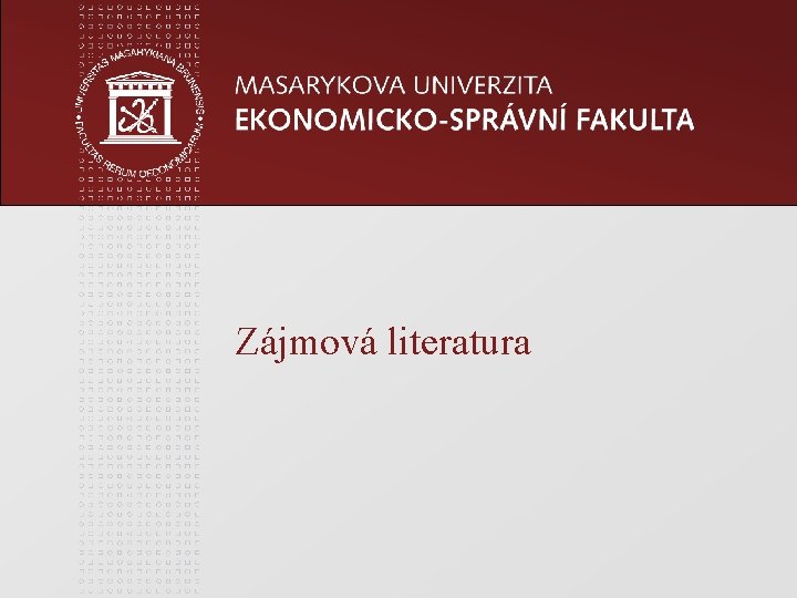 Zájmová literatura 