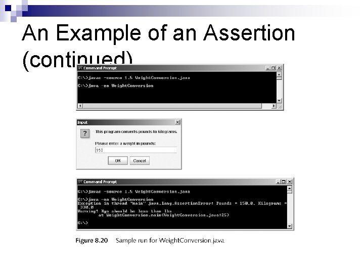 An Example of an Assertion (continued) 
