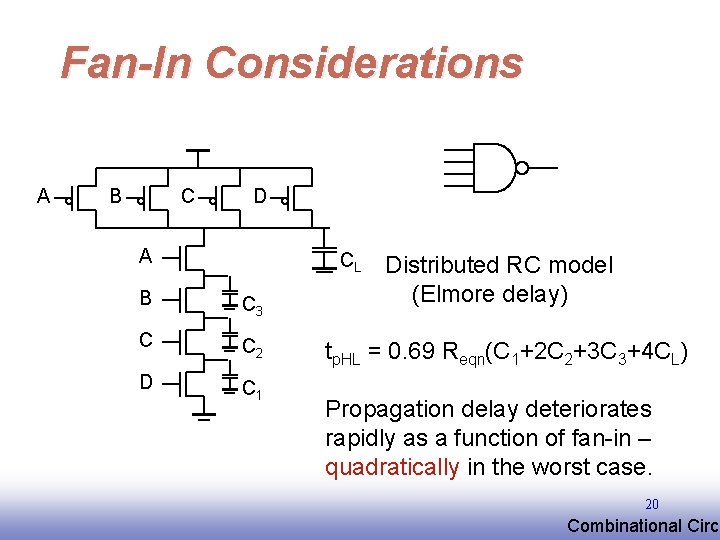 Fan-In Considerations A B C D A CL B C 3 C C 2 Fan-In Considerations A B C D A CL B C 3 C C 2