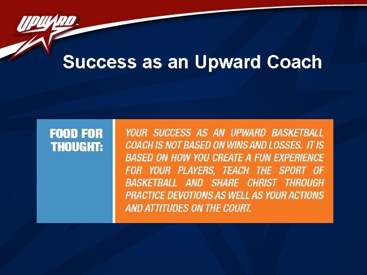 Success as an Upward Coach 