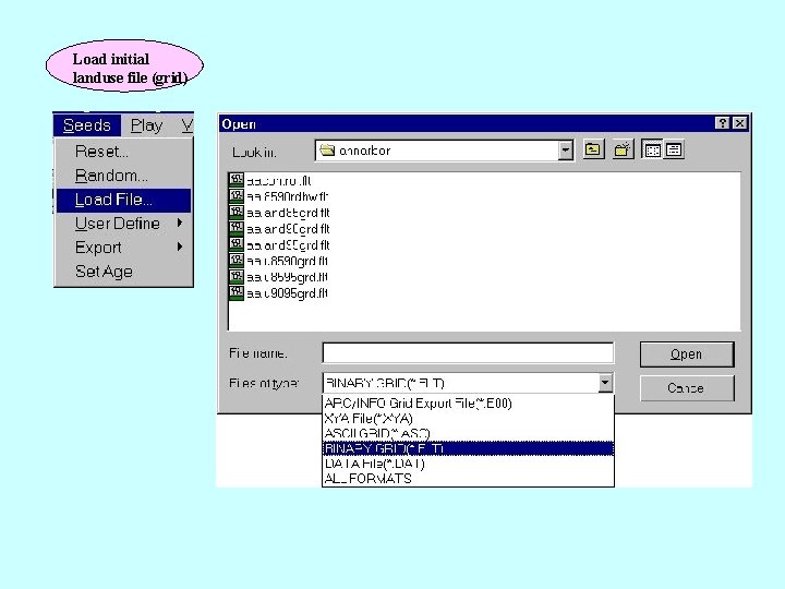 Load initial landuse file (grid) 