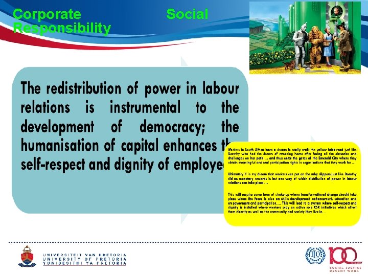 Corporate Responsibility Social Callout Box § Callout One § Callout Two. § Callout Three.