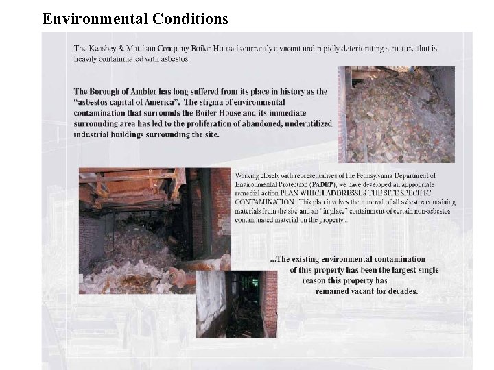 Environmental Conditions 