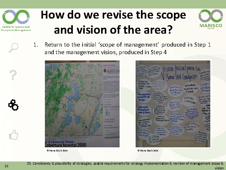 How do we revise the scope and vision of the area? 1. Return to