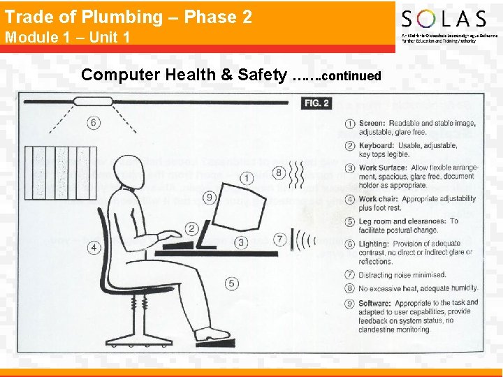 Trade of Plumbing – Phase 2 Module 1 – Unit 1 Computer Health &