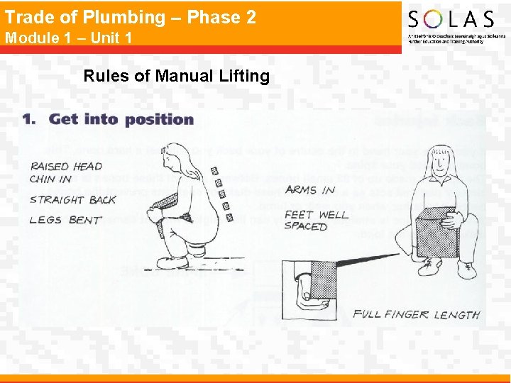 Trade of Plumbing – Phase 2 Module 1 – Unit 1 Rules of Manual