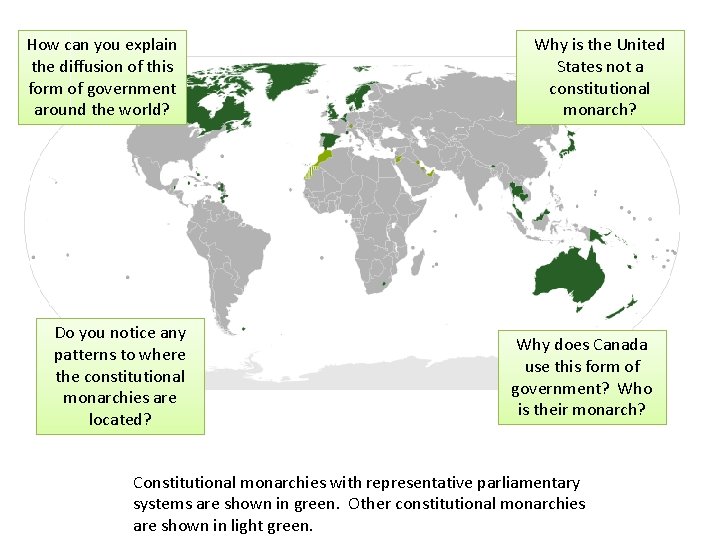 How can you explain the diffusion of this form of government around the world?