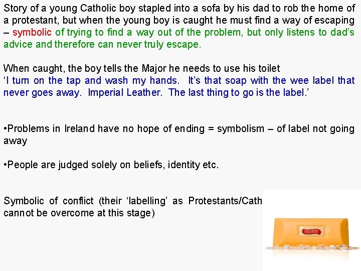 Story of a young Catholic boy stapled into a sofa by his dad to