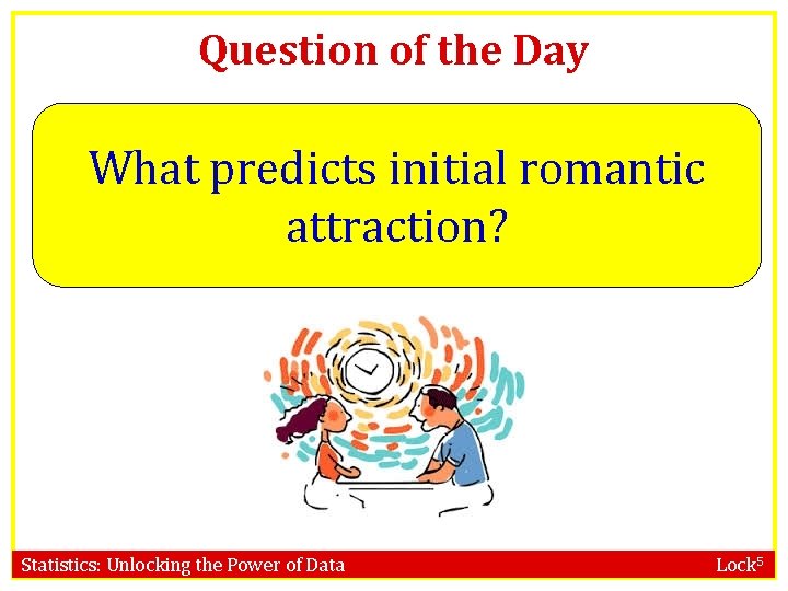 Question of the Day What predicts initial romantic attraction? Statistics: Unlocking the Power of