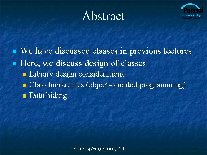 Chapter 14 Graph class design Bjarne Stroustrup www