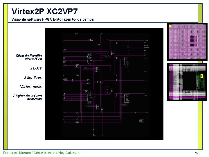 Virtex 2 P XC 2 VP 7 Visão do software FPGA Editor com todos