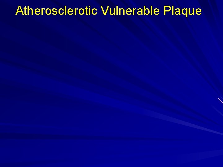 Atherosclerotic Vulnerable Plaque 