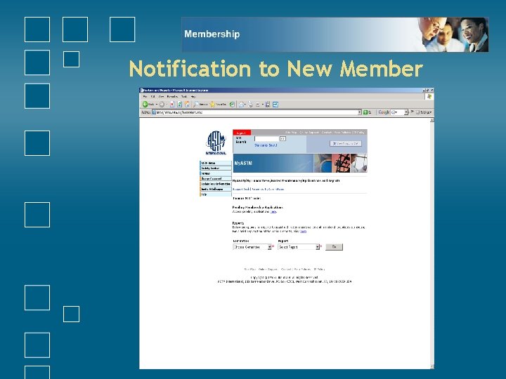 Notification to New Member 