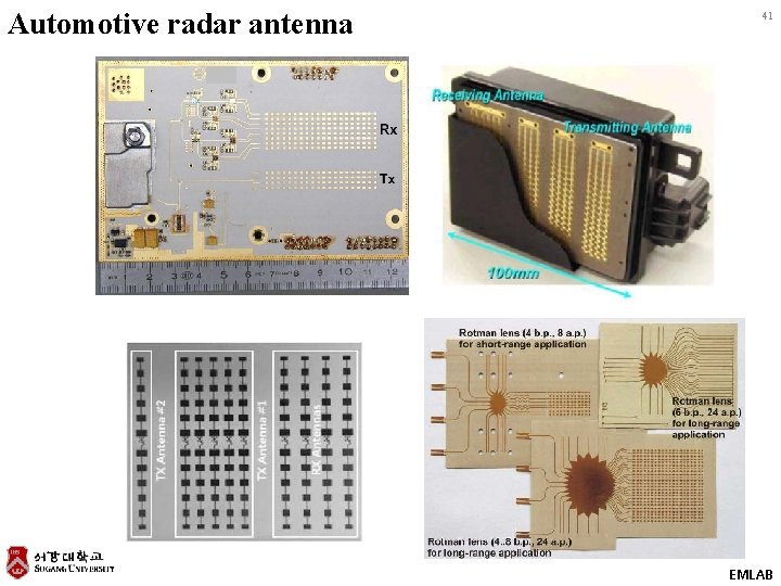 Automotive radar antenna 41 EMLAB 