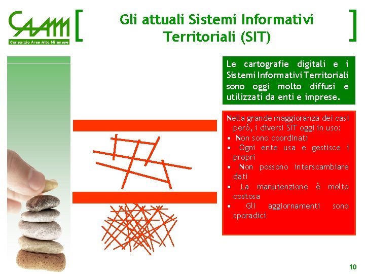 [ Gli attuali Sistemi Informativi Territoriali (SIT) ] Le cartografie digitali e i Sistemi