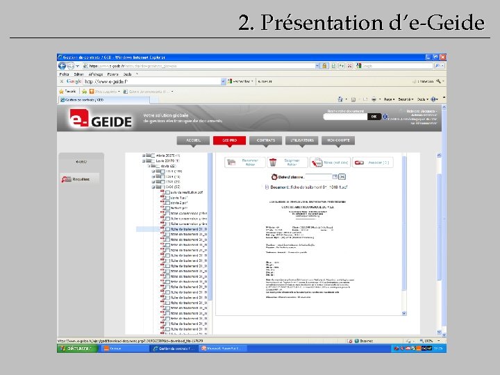 2. Présentation d’e-Geide 