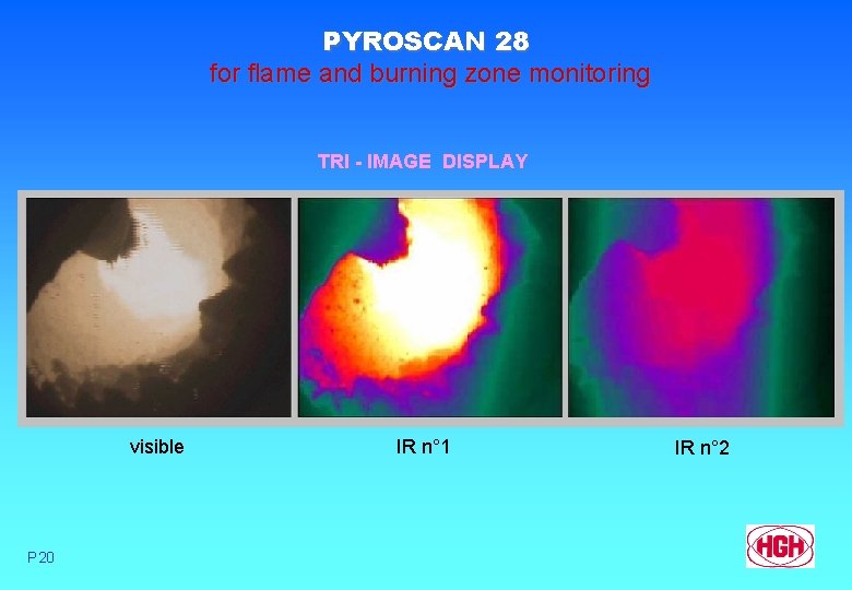 PYROSCAN 28 for flame and burning zone monitoring TRI - IMAGE DISPLAY visible P
