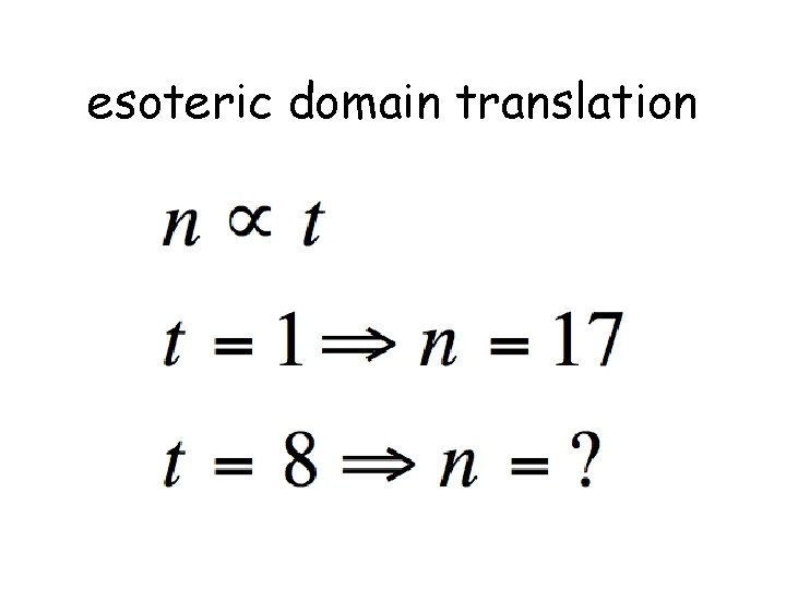esoteric domain translation 